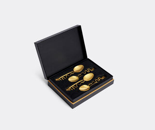 L'Objet 'Spirale' cocktail spoon, set of four, gold GOLD LOBJ25SPI045GOL