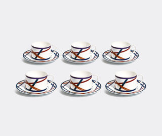 Missoni 'Nastri' teacup and saucer, set of six MULTICOLOUR MIHO23NAS941MUL