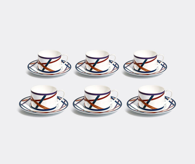 Missoni 'Nastri' teacup and saucer, set of six MULTICOLOUR MIHO23NAS941MUL