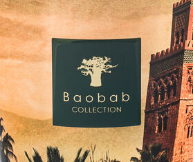 Baobab Collection &#39;Orientalist Koutoubia&#39; candle, large, brown and green GREEN BAOB24SCE232MUL