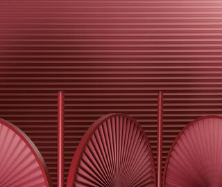 Dante - Goods And Bads 'Minima Moralia' room divider, bordeaux BURGUNDY DANT17MIN451RED
