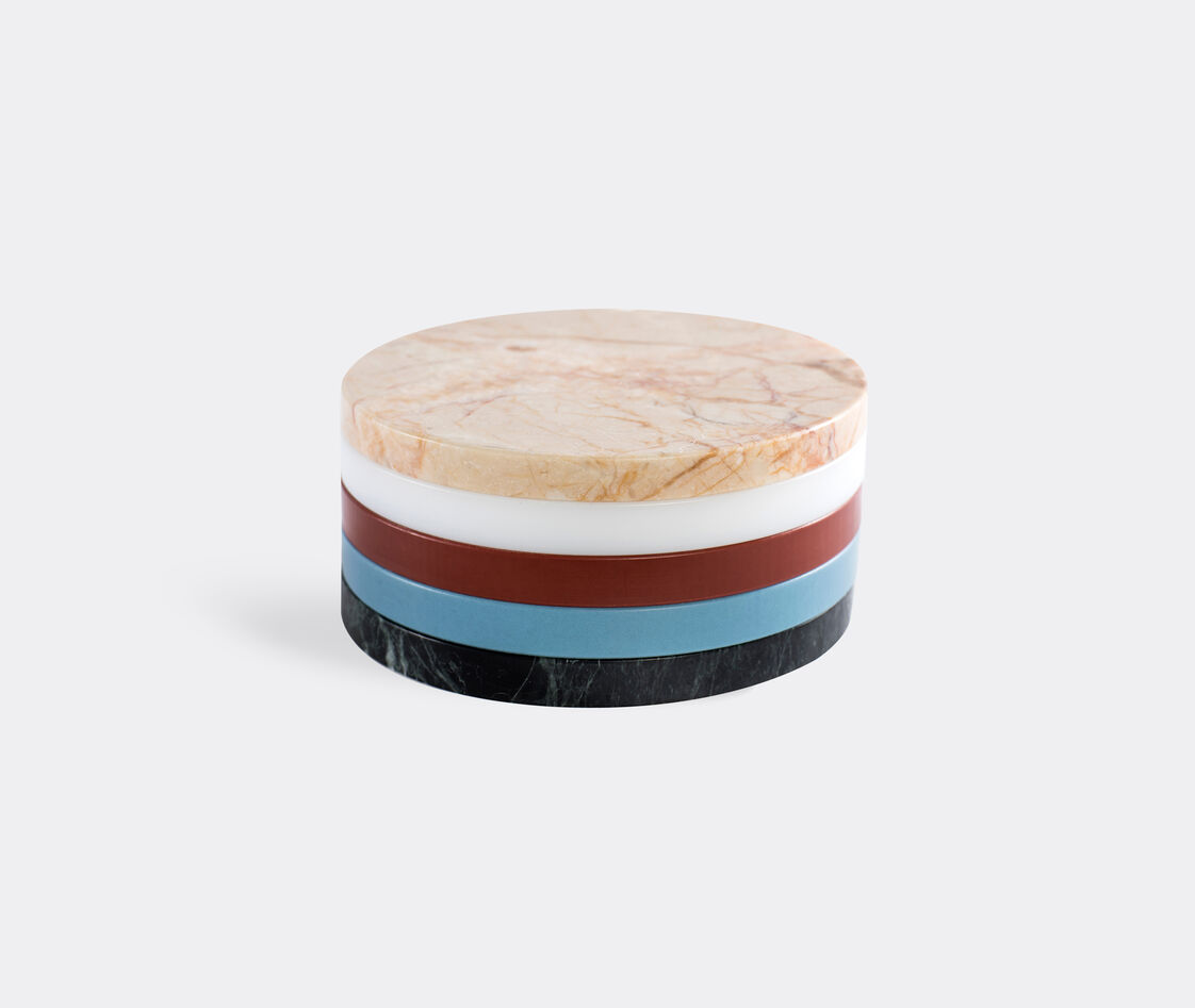Valerie_objects Serving And Trays Marble In Marble, Red, Blue