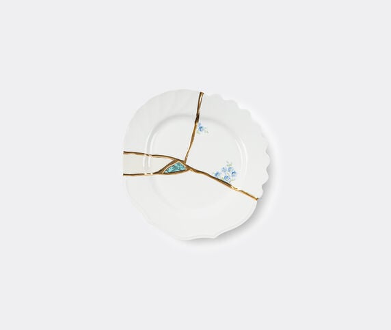 Seletti 'Kintsugi' dessert plate WHITE/MULTICOLOR SELE21KIN032WHI
