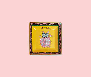 La DoubleJ 'Athena' trinket tray YELLOW LADJ19TRI687YEL