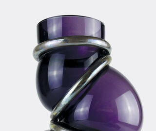 Vanessa Mitrani 'Chain Ring' vase, dark violet PURPLE VAMI22CHA344PUR