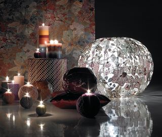 Missoni 'Totem' candle, high, orange MULTICOLOUR MIHO20TOT022MUL