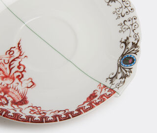 Seletti 'Hybrid Zora' teacup with saucer MULTICOLOUR SELE22HYB442MUL