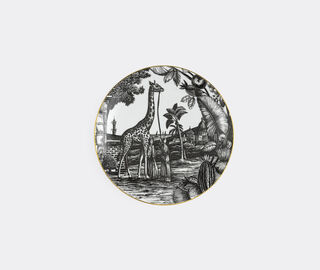 Simone Guidarelli Home 'Sunset Safari' dinner plate, black and white MULTICOLOUR SIMO26SOU617MUL