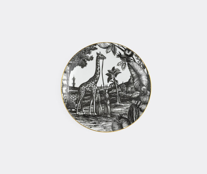 Simone Guidarelli Home 'Sunset Safari' dinner plate, black and white MULTICOLOUR SIMO26SOU617MUL