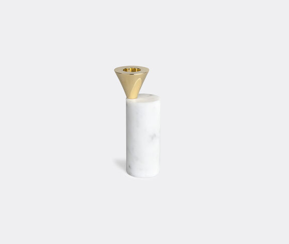 Skultuna Streamers, White Marble 100 - B Brass, white ${masterID} 2