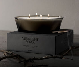 Audo Copenhagen &#39;Midnight Soak&#39; candle, large GREY MENU22OLF657GRY