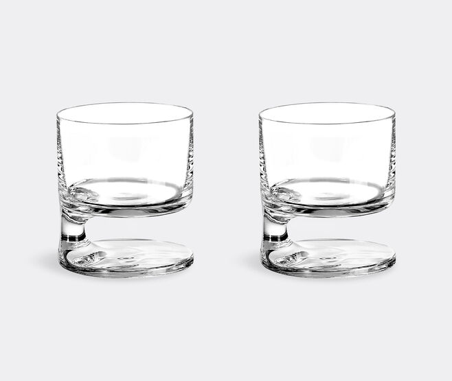 Arnolfo di Cambio 'Smoke' old fashioned tumbler glass, set of two, clear TRANSPARENT ARCA26SMO036TRA