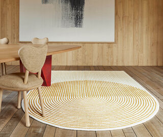 GAN 'Ply' rug, yellow BROWN GANR20PLY341BRW