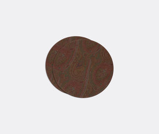ETRO Home Interiors 'Arnica' bottle coasters, set of two, red RED ETRO26ARN252RED