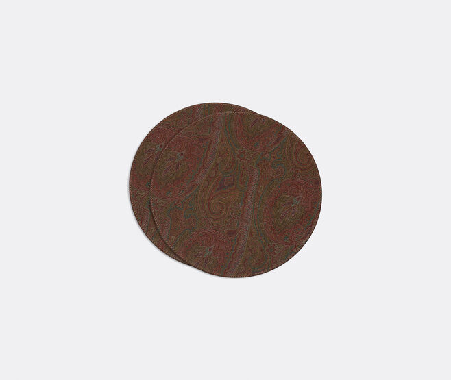 ETRO Home Interiors 'Arnica' bottle coasters, set of two, red RED ETRO26ARN252RED