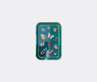 Les-Ottomans 'Butterflies' tray, multicolor MULTICOLOUR OTTO25BUT312GRN