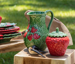 Bordallo Pinheiro 'Morango' pitcher MULTICOLOUR BOPI22MOR568MUL