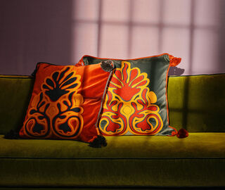 House of Capricorn 'Teles' cushion, blue BLUE HOCA26TEL921BLU