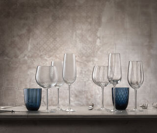 NasonMoretti 'Tolomeo' water glass, set of six TRANSPARENT NAMO24TOL246TRA