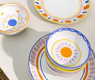 &amp;k Amsterdam 'Boavista' bowl, set of four, multicolor MULTICOLOUR AMST25BOW906MUL