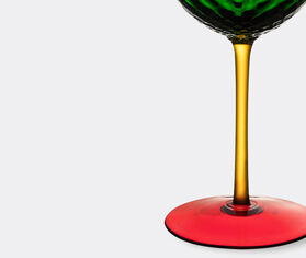 Dolce&amp;Gabbana Casa 'Carretto Siciliano' red wine glass, green and red GREEN DGCA22HAN680MUL
