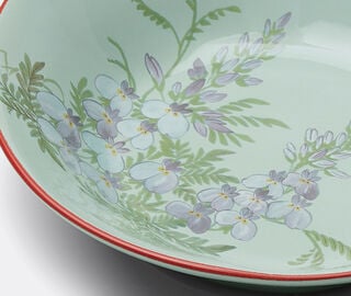 Pierre-Louis Mascia Floral bowl, violet and light blue LIGHT BLUE PLMA26BOW984LBL