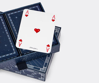 Dolce&amp;Gabbana Casa 'Zodiaco' poker set, blue BLUE DGCA26ZOD255BLU