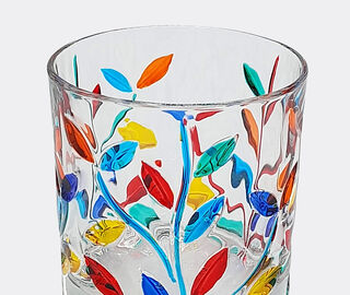 Les-Ottomans 'Floral' crystal tumblers, set of four MULTICOLOUR OTTO23CRY248MUL