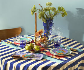 Lisa Corti &#39;Indian Tiger&#39; tray, lilac multicolor LILAC LICO25REC602LIL