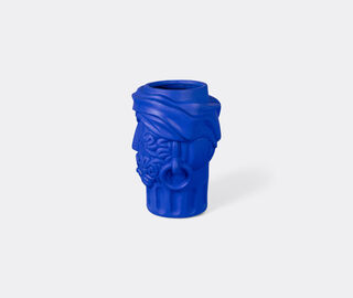 Seletti 'Magna Graecia, Man' terracotta vase, cobalt blue BLUE SELE25TER003BLU