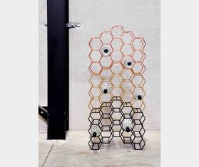 XLBoom 'Pico' wine rack, M, brass BRASS XLBO19PIC758BRA