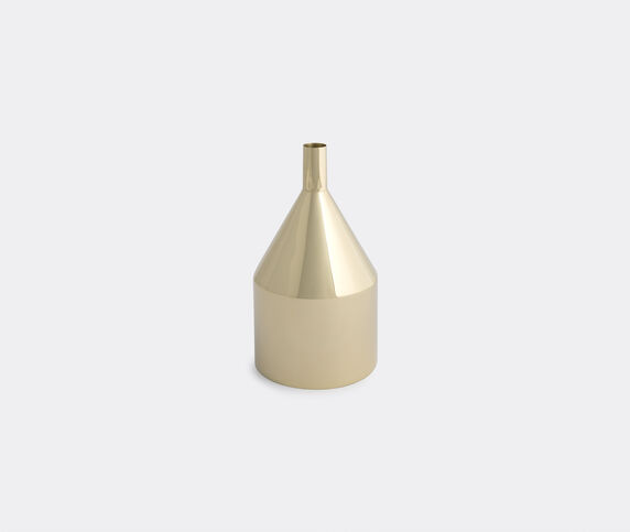 Skultuna 'Via Fondazza' vase, Model C Brass SKUL15VIA648GOL