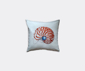 Les-Ottomans 'Shell' embroidered cushion MULTICOLOUR OTTO23COT224MUL