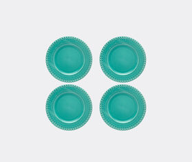 Bordallo Pinheiro &#39;Fantasia&#39; dinner plate, set of four, acqua green TURQUOISE BOPI23FAN611LGR