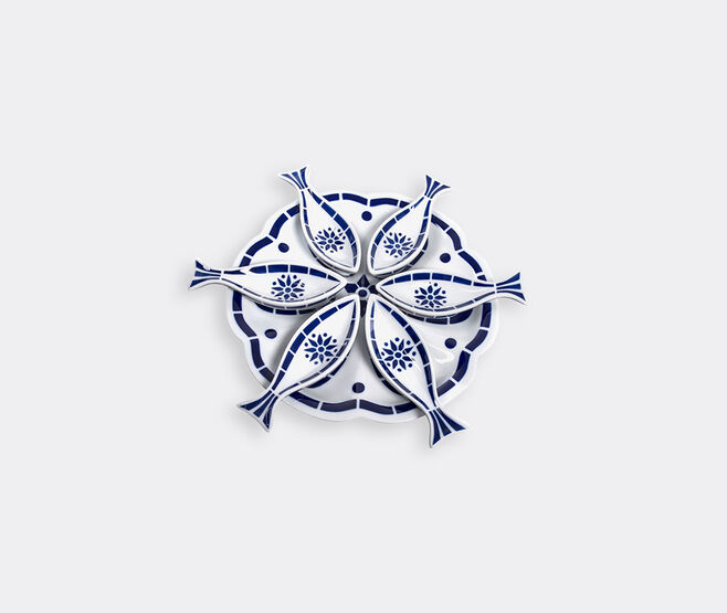 Sargadelos 'Tapas Peixe' set BLUE SARG21PLA041WHI