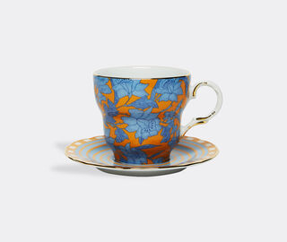 La DoubleJ 'Lilium Zafferano Big Mama' cup and saucer YELLOW LADJ22BIG734MUL