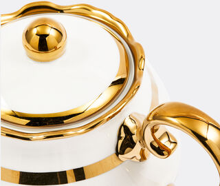POLSPOTTEN 'Golden Finds' teapot, white WHITE POLS25TEA358WHI