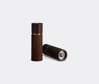 L'Objet 'Ionic Wood' salt and pepper mill, set of two LIGHT BROWN LOBJ23ION481BRW