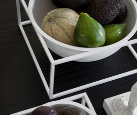 Audo Copenhagen &#39;Kubus Centerpiece bowl&#39;, large, white WHITE BYLA22BOW325WHI