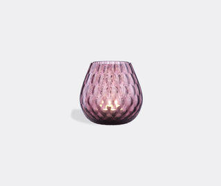 NasonMoretti 'Macram&eacute;' candle holder, medium, violet PURPLE NAMO22CAN888PUR