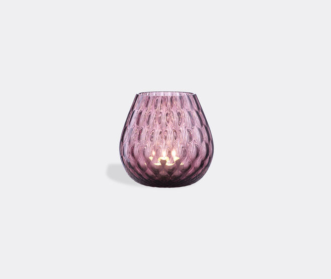 NasonMoretti 'Macram&eacute;' candle holder, medium, violet PURPLE NAMO22CAN888PUR