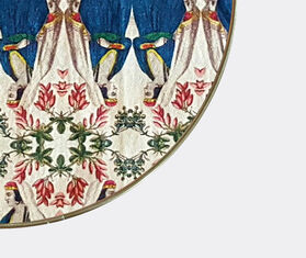 Les-Ottomans Patch NYC tray, blue and white MULTICOLOUR OTTO20PAT474MUL