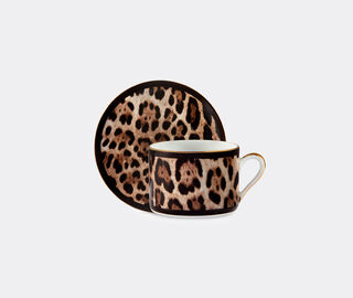 Dolce&amp;Gabbana Casa 'Leopardo' teacup and saucer MULTICOLOUR DGCA22POR993MUL