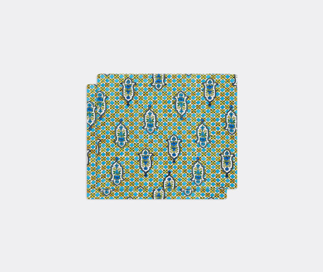 La DoubleJ 'Santachiara' table mat, set of two MULTICOLOUR LADJ23TAB710MUL
