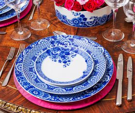 Vista Alegre 'Blue Ming' charger plate MULTICOLOUR VIAL20SOT658BLU