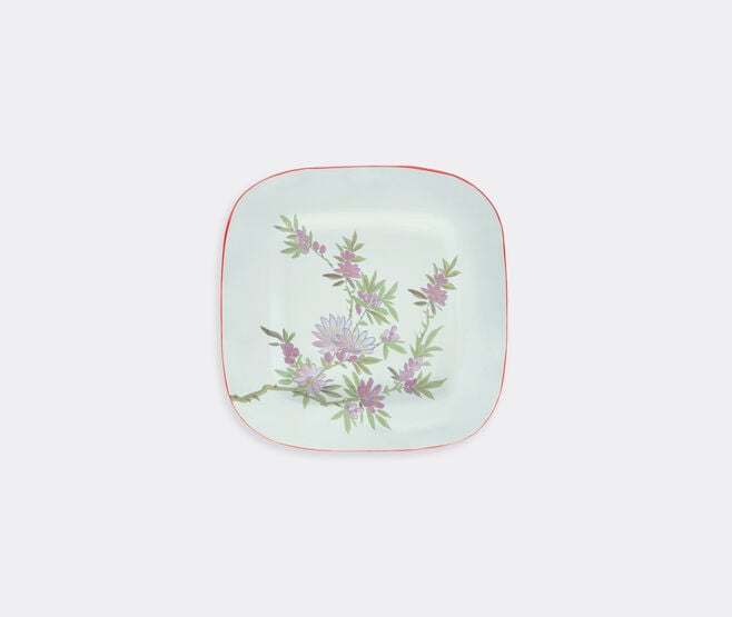 Pierre-Louis Mascia Floral square tray, light blue LIGHT BLUE PLMA26TRA695LBL