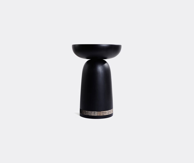 Zanat 'Nera' stool, white on black BLACK ZANA20NER633BLK