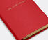 Smythson 'Live Love Laugh' note book, scarlet red  SMYT22PAS323RED