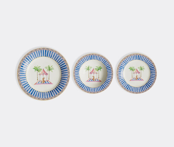 Lisa Corti Set Plate 3 Pcs. - Sariska Blue undefined ${masterID} 2