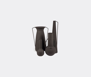 POLSPOTTEN 'Roman' vase, set of four, black BLACK POLS22VAS870BLK
